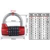 Travel Code Password Lock Door Cabinet Drawer Lock Luggage Padlock 5 Letter Combination Padlock