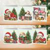 6pcs Christmas Diamond Art Cards Handmade Diamond Art Christmas Cards Diamond Embroidery Painting Kits Arts Crafts for Christmas
