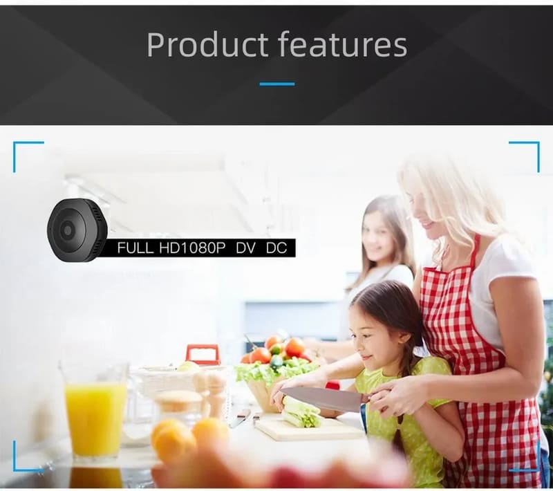 LS VISION 4K 1080p HD Беспроводная Wi-Fi камера Умный дом Ночная версия Портативная мини-видеокамера Обнаружение движения Многопользовательский удаленный монитор