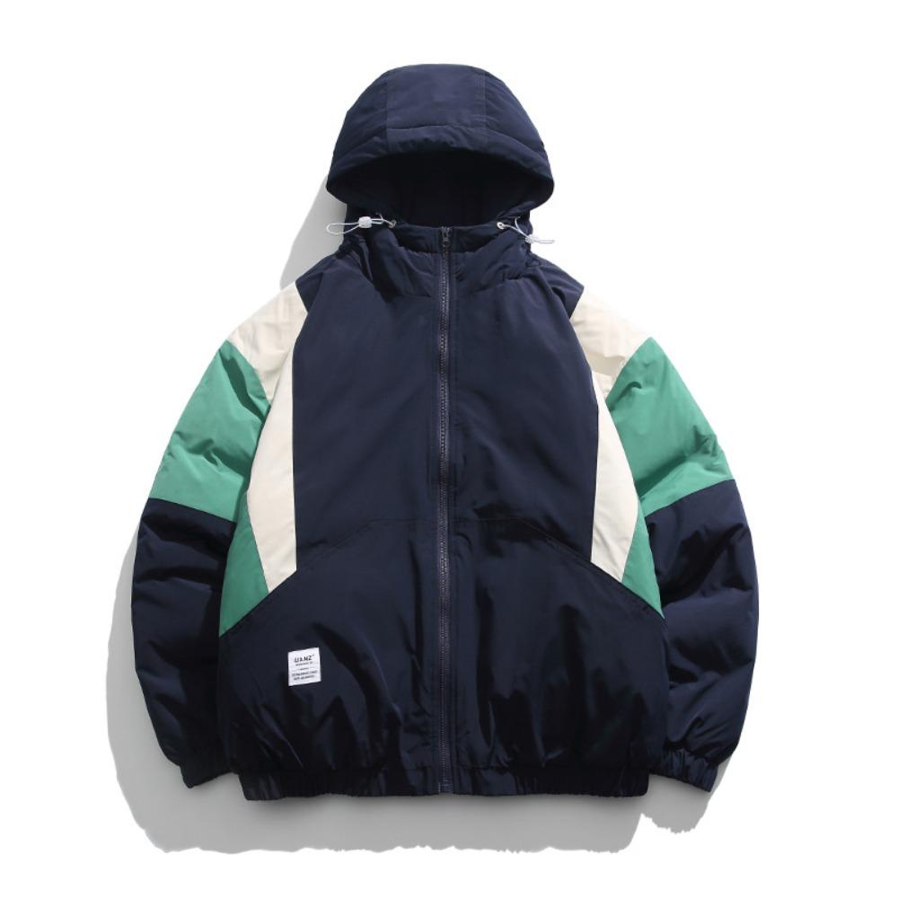 Мужская осенне-зимняя новая куртка с капюшоном, утепленная хлопком, уличная ветрозащитная бархатная теплая куртка, мужская куртка, модная повседневная мужская одежда