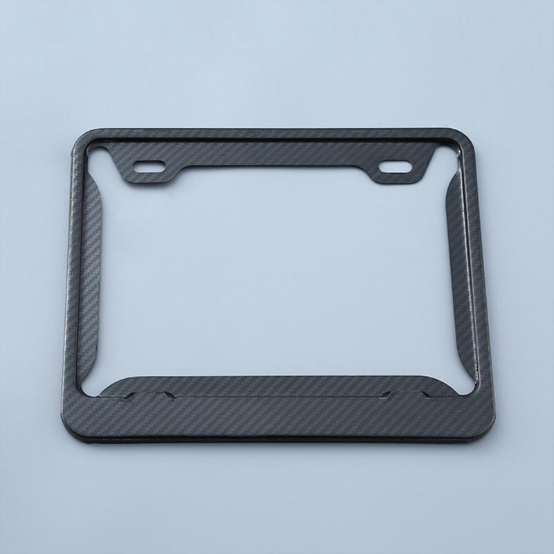 Motorcycle Carbon Fibe License Plate Frame Number Plate Cover Protection for Spain Moto Universal Stainless