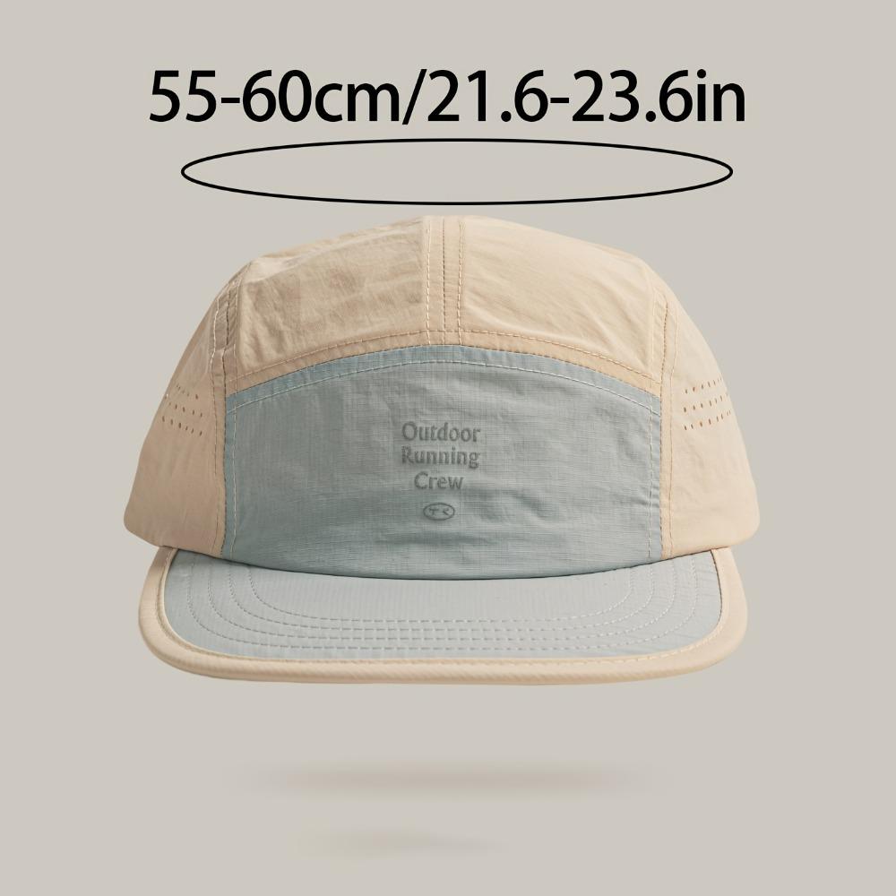 American Retro Color-Blocked Quick-Drying Hat Unisex Summer Lightweight And Breathable Peaked Cap Outdoor Sunshade Baseball Caps