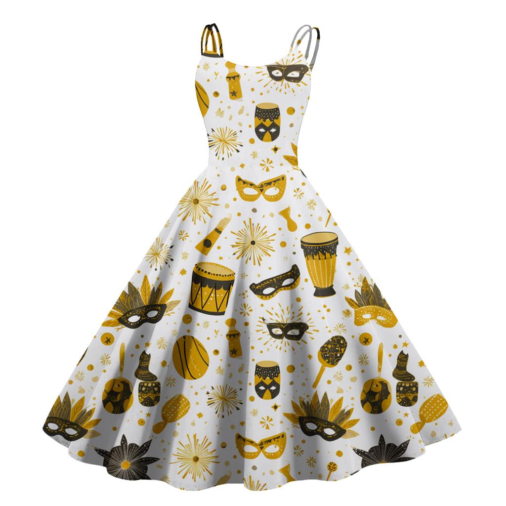 Женское сексуальное платье с принтом на Хэллоуин, с открытыми плечами, в стиле панк, винтаж