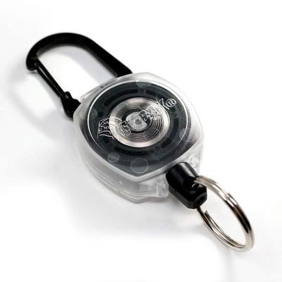 Брелок-катушка Sidekick с карабином, прозрачный, 60 см, кевларовый шнур KEYBAK KEY-BAK [Ограниченная серия] Корпус, [Авторизованный дистрибьютор]