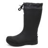 Akiriko Moz Rain Tight Hood TPE Urethane Size 23cm Boots, Mid-Length, Fit, & Drawcord, Material, Non-Slip Sole, Liner, Black,