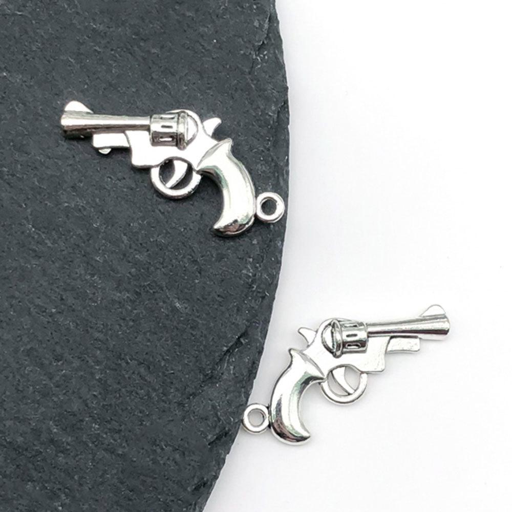 Ожерелье и браслет из сплава в стиле ретро с подвеской «Пуля»