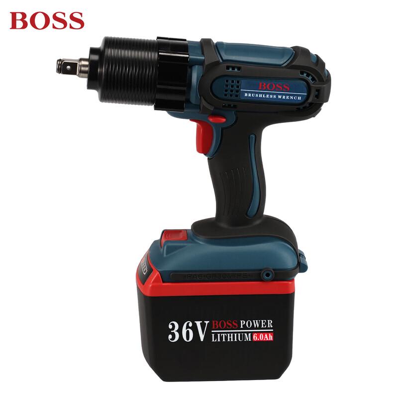 BOSS BS-6018 36V Cordless Brushless Impact Wrench & Hammer Drill CN plug (adapter included)