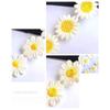 Embroidered Small Yellow Flower Headwear Decor Ribbon DIY Craft Daisy Lace Trim Sewing Supplies