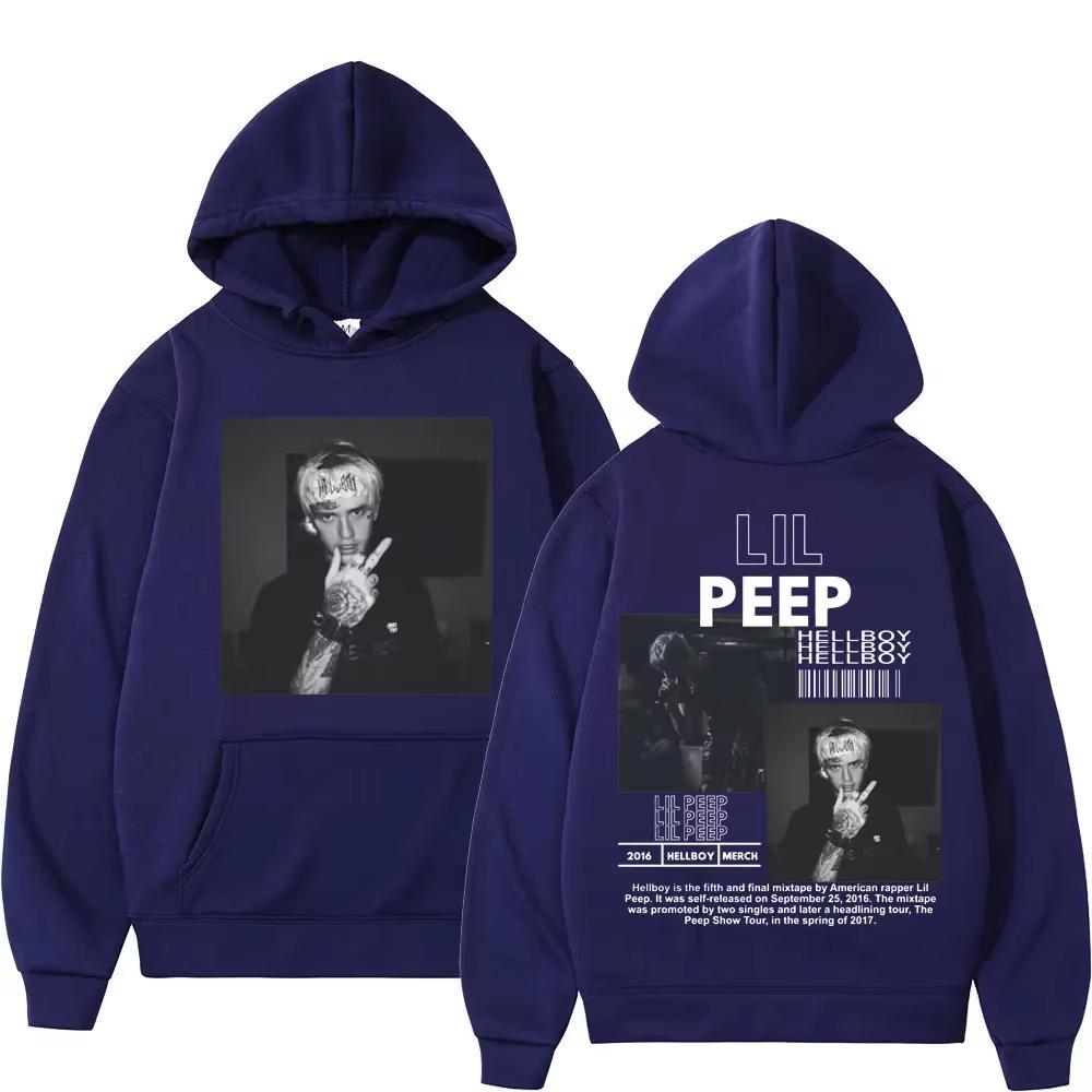 Худи с рисунком хип-хоп рэпера Lil Peep, высококачественный модный пуловер, мужская и женская уличная мода, ретро толстовка с капюшоном