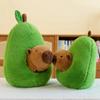 ***35cm *Hut Plush Capibala Doll Soft Animal Avocado Mouse Plush Toys Avocado Doll Children's and Girls' Gift Capybara Pillow