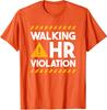 Унисекс Футболка Дизайн Нарушение HR Ходячий HR