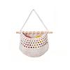 Practical Cotton Rope Hanging Fruit Baskets Handmade Simple 3 Tier Storage Bag Stylish Fruit Net Pocket for Home