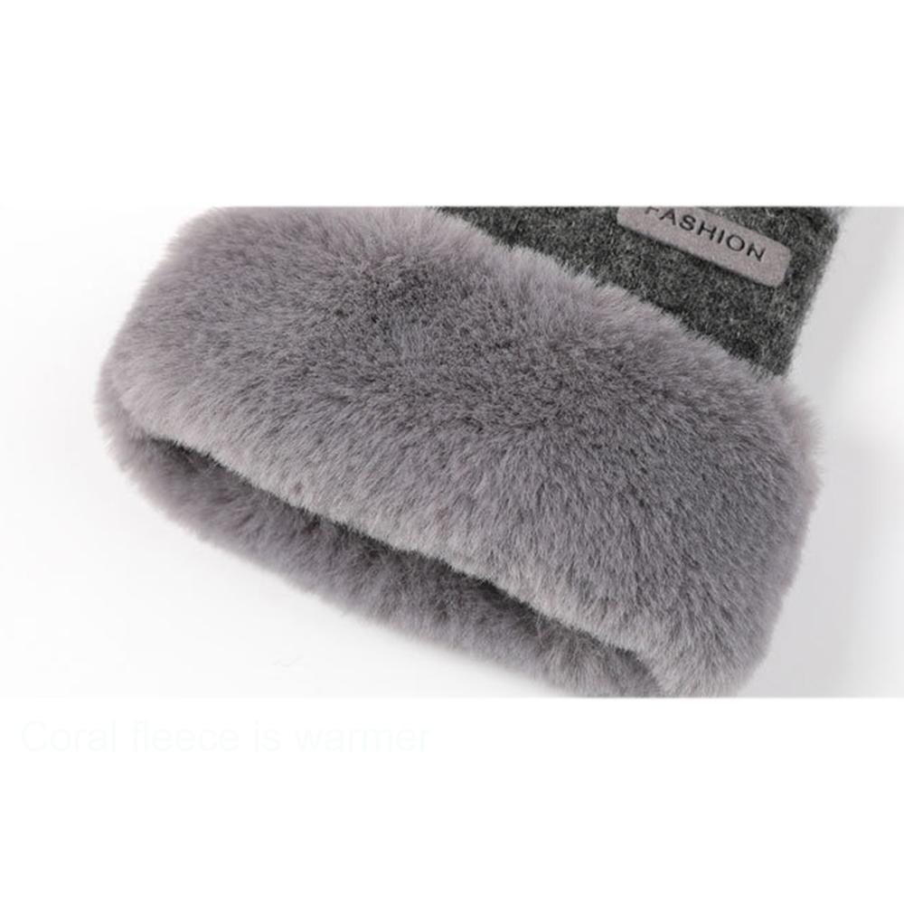 Зимние женские перчатки для согревания рук, термоперчатки с флисовой подкладкой, водонепроницаемые перчатки для сенсорного экрана, для занятий спортом на открытом воздухе и езды на велосипеде