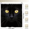1/4 шт. Роскошный черный кот водонепроницаемый комплект занавесок для душа декоративный набор для ванной комнаты нескользящий коврик для унитаза коврик для ванной и 12 крючков