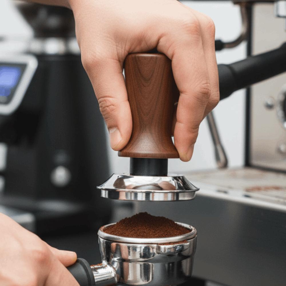 Self-rebounding Coffee Tamper Flat/threaded Bottom Coffee Powder Press  Expresso Accessories