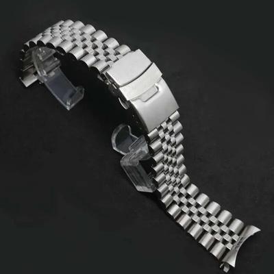 Браслет из матовой твердой нержавеющей стали для SEIKO Diver SKX007 SKX009, высококачественный ремешок для часов для дайвинга 20 22 мм