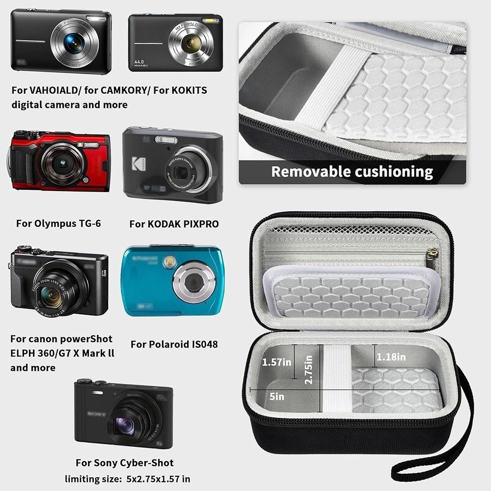 Shockproof Camera Case for Kodak Pixpro/Canon PowerShot ELPH 180/190 / Sony DSCW800 / DSCW830