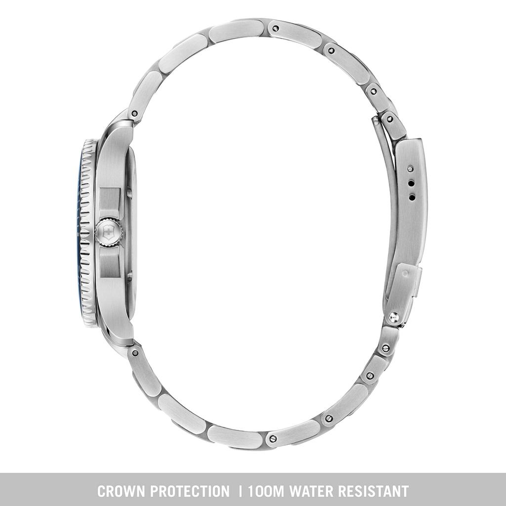 Часы MAVERICK Корпус из нержавеющей стали Синий циферблат Браслет из нержавеющей стали Подарок 241602 [Victorinox] (316L) [