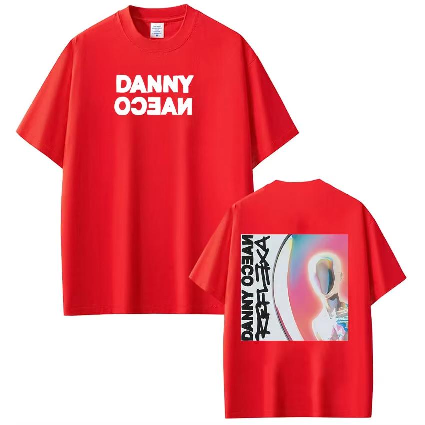 Rapper Danny Ocean Reflexa Tour 2025 Graphic T Shirt Mens Hip Hop Tshirt Casual Cotton Short Sleeve Aesthetics Tees Fan Gifts