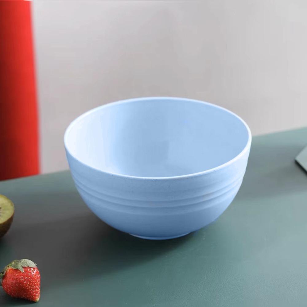 Wheat Straw Divided Dining Bowl Nordic Colored Cereal Bowls Household Use Dinner Bowl
