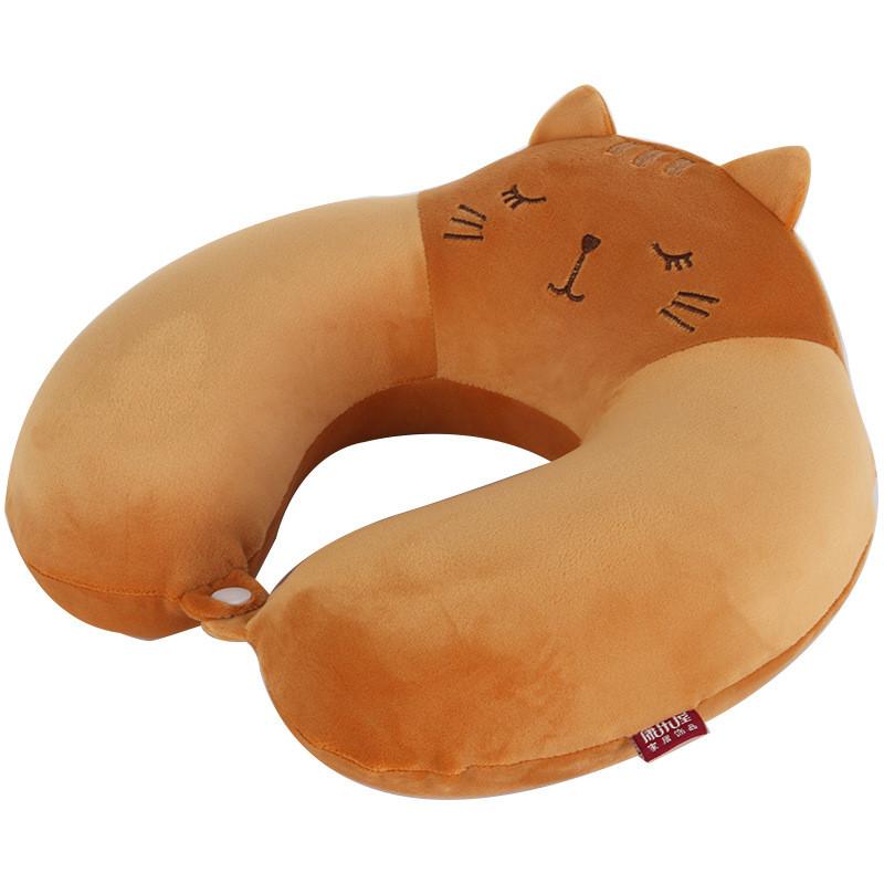 Unicorn Kids U Shape Pillow With Memory Foam And Soft Elastic Cover For Rest