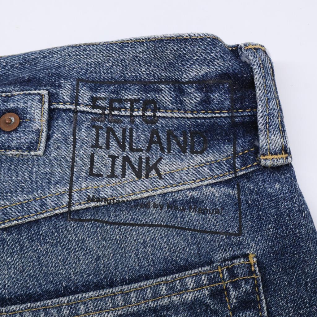 New Manual ×SETO INLAND LINK PT-SIL-0001 1942LV JEANS Denim Bottoms 36 IndigoUsed