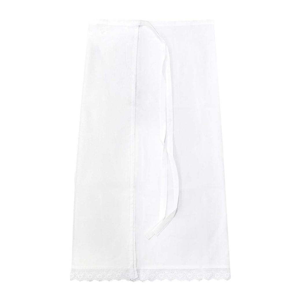 Нижнее белье стираемое, защита подола, белое с кружевом, всесезонное 05 [KYOETSU] женское (L)