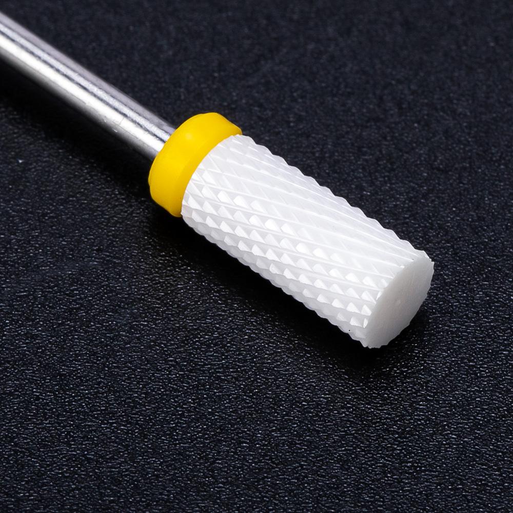 Керамическая фреза, маникюрные сверла для ногтей, электрические пилочки для ногтей, розовые, синие, шлифовальные насадки, фрезы, резак, аксессуары для заусенцев