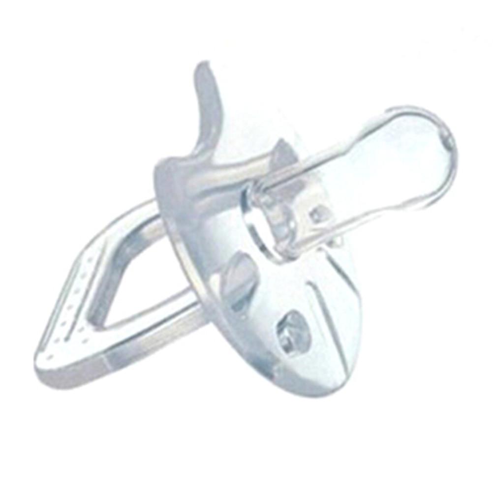 Простая прозрачная безопасная силиконовая пустышка для младенцев и малышей, плоская круглая соска