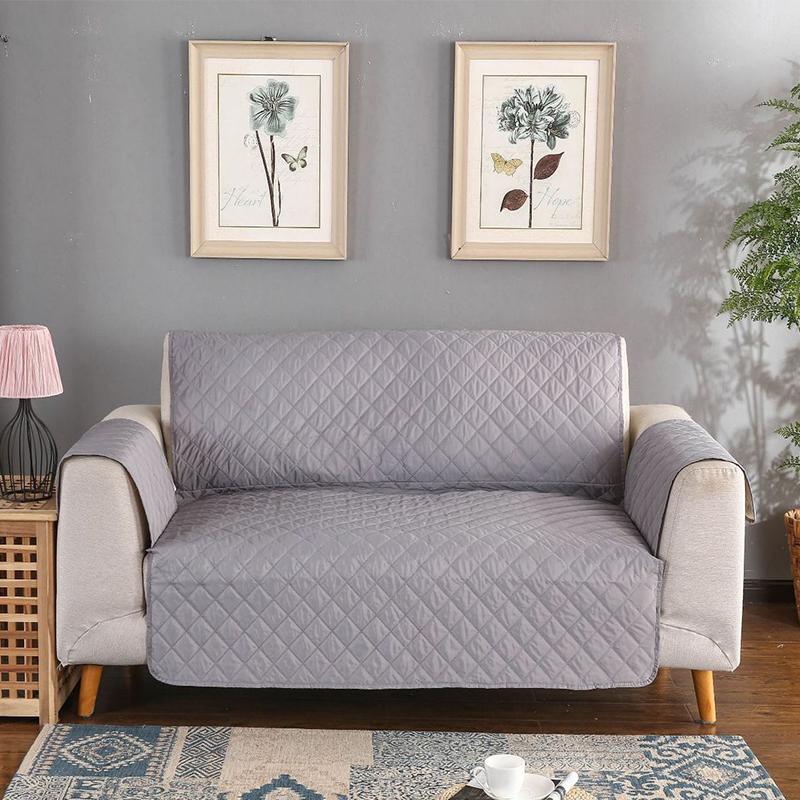 Сплошной цвет, чехол для дивана, водонепроницаемый съемный подлокотник для полотенец, чехлы для диванов, чехлы для диванов, собак, домашних животных, одноместный/двух/трехместный