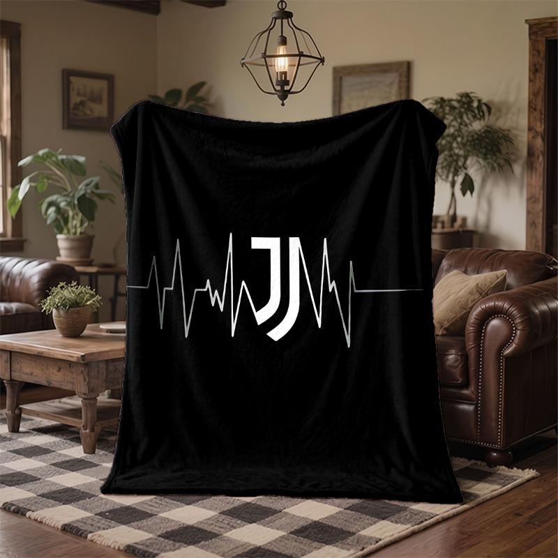 Juventus FC Print Flannel Blanket Soft Warm Sofa Bed Throw Blanket For Home Office Bedroom