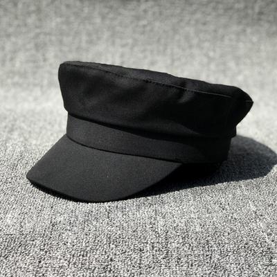 Легкая Шляпа Летняя Черный Холст Тонкая Плоская Шляпа-Кепка Женская Стильная Объемная Шляпа Повседневная Кепка Есть Большой Размер