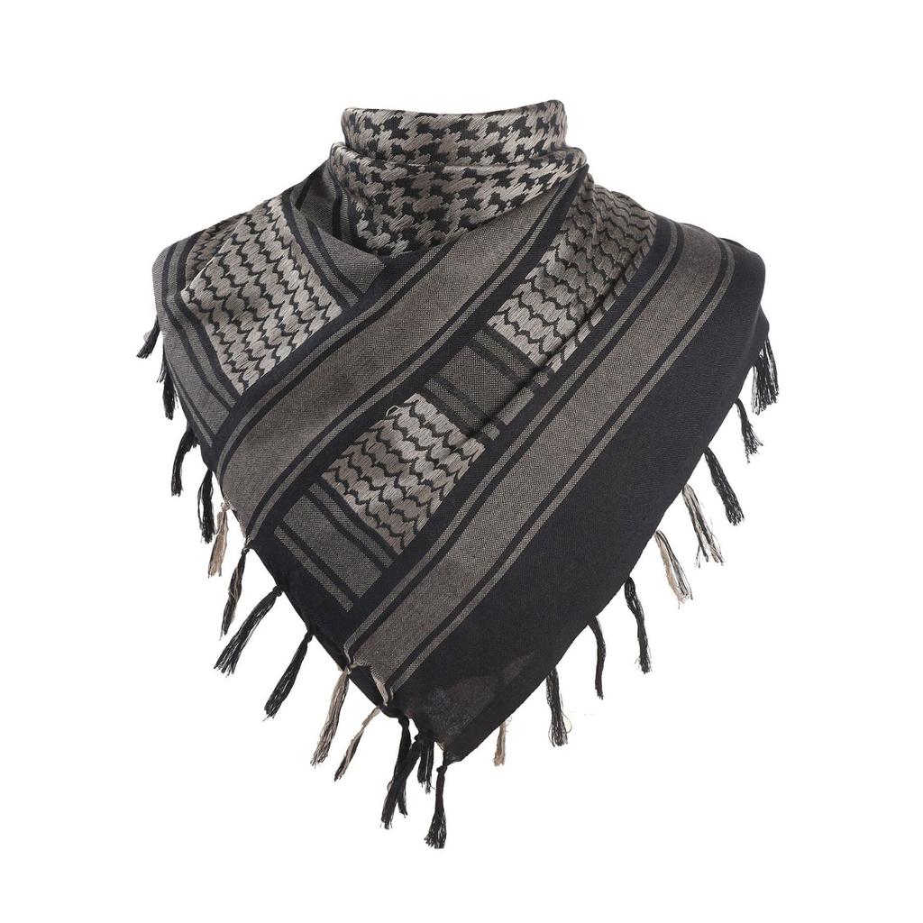 Stylish Shemagh Scarf Soft Jacquard Palestine Arab Shawl for Men Women Lightweight Arabian Dubai Headwrap Desert Scarf