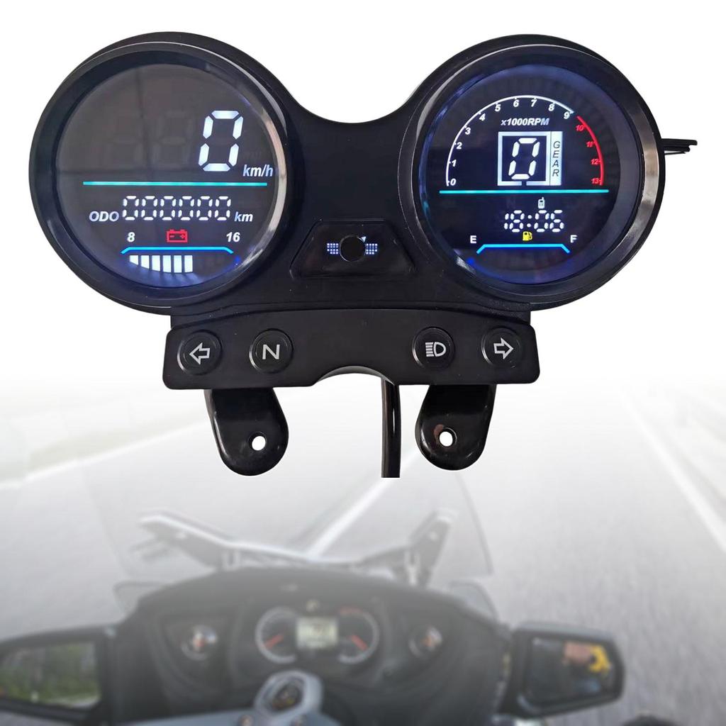 Motorcycle oil Meter Modified YBR125 Voltage Oil Level Speed With USB Charging Function Electronic Models for Honda CG125 2000-2