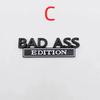 Car BAD ASS Edition Metal Emblem Badge Sticker For Jee/p Gr/and Ch/erokee Lib/erty P/atriot Ren/egade Fo/rd F-150 F250 F350