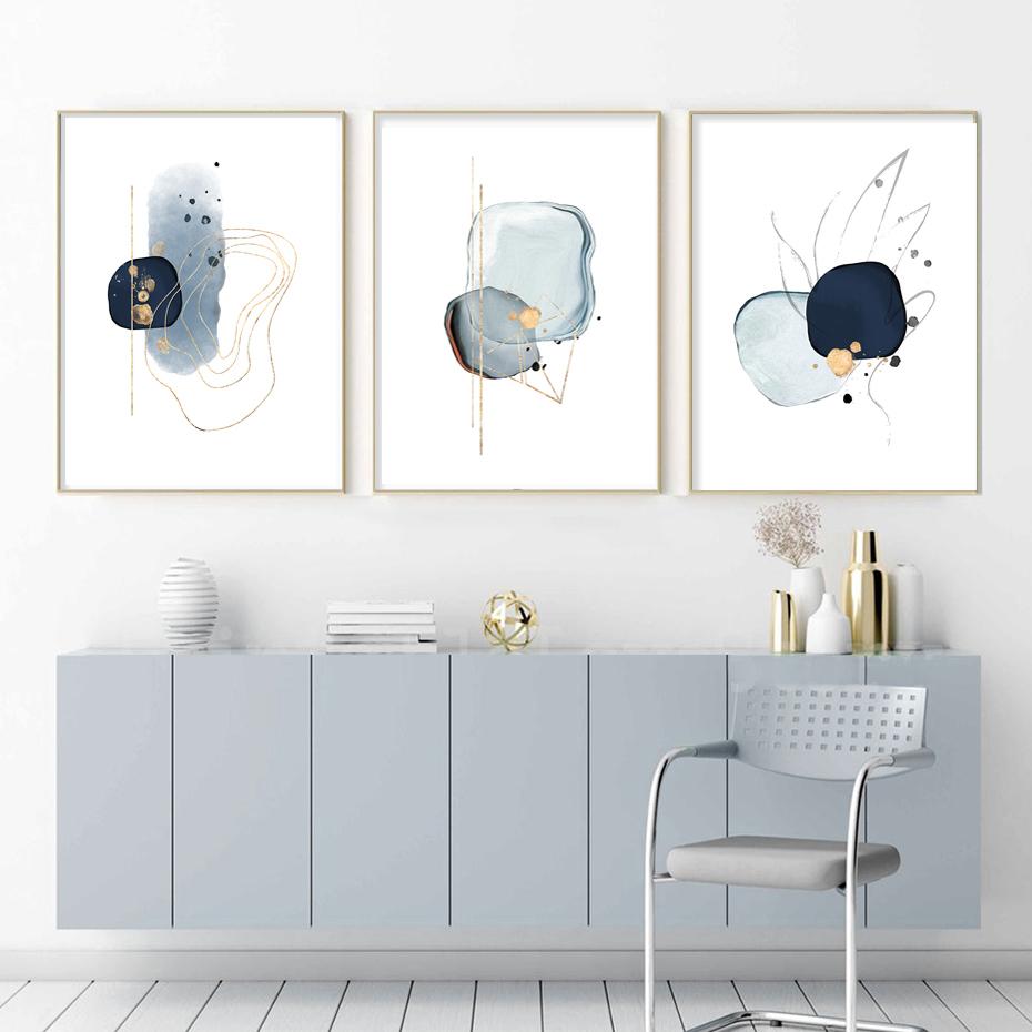 Абстрактная бежевая розовая золотая акварель в стиле бохо, настенная живопись на холсте, геометрическая форма, печать плакатов, картина, декор для спальни, гостиной, без рамки