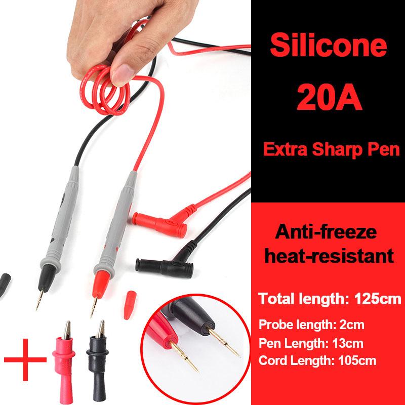 1000 В 20 А позолоченная ручка-мультиметр силиконовая антифриз термостойкая тестовая ручка съемная головка из нержавеющей стали для тестера