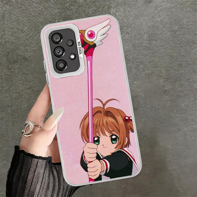 Мягкий чехол для телефона с аниме CardCaptor Sakura для Samsung A17 A16 A15 A14 A13 A57 A56 A55 A54 A53 A37 A36 A35 A34 A33 A26 A25 A24 A23
