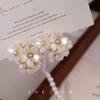 French Gentle Jasmine Flower Circle Earrings Light Luxury Premium Gentle Earrings Niche Design Temperament Earrings