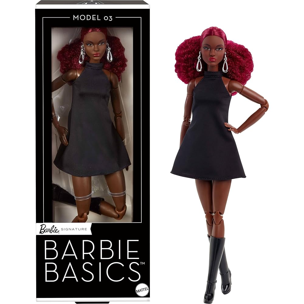 Кукольный домик Barbie Basic Вишнево-розовый Signature Черное платье Наряды для детей от 6 лет