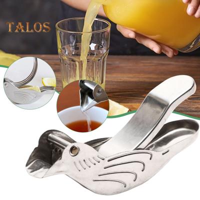 2 шт. соковыжималка для лимона Bird из нержавеющей стали, ручная соковыжималка для лимона Bird Lime Juicer для пивной бутылки Orange Tangerine Lime, простой в использовании кухонный инструмент