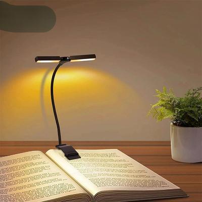 1 шт. лампа для книг USB светодиодные фонари клипса для чтения защита глаз настольная лампа лампа для чтения книг регулируемая прикроватная лампа YSXX