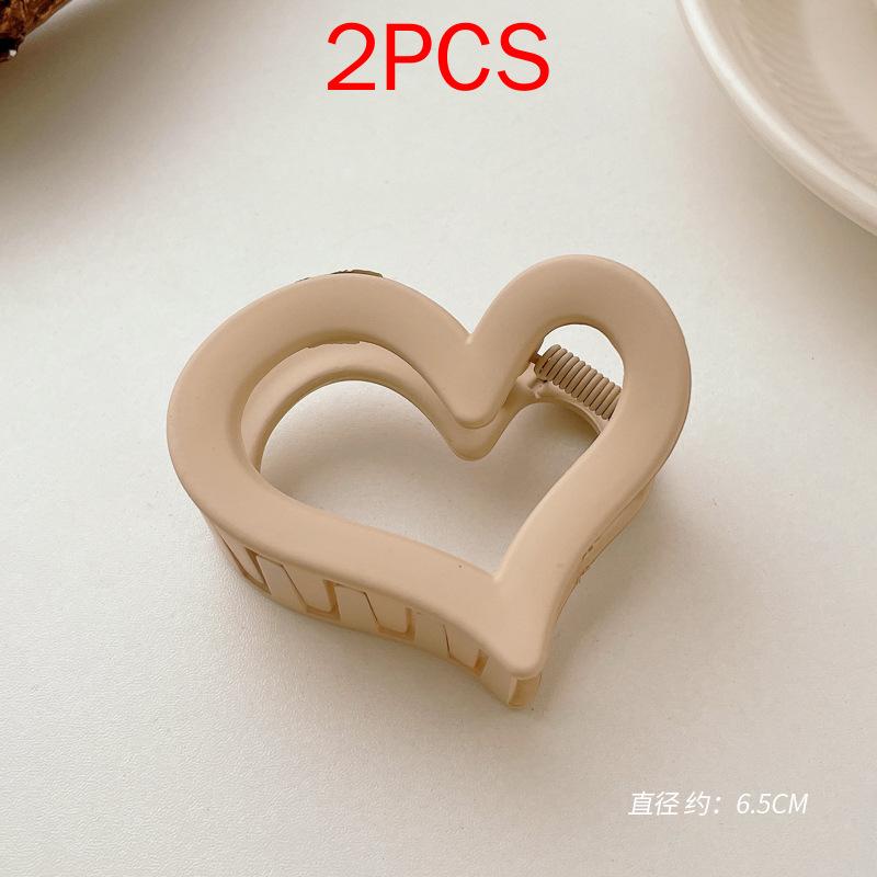 2 шт., комплект головных уборов премиум-класса, новые женские модные зажимы для волос, кофейные, черные, акриловые, большие заколки для волос, зажим для женщин, заколка, аксессуары для волос