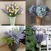 Plastic Provence Lavender Wedding Fake Plants Gifts Artificial Flowers  Table Decoration