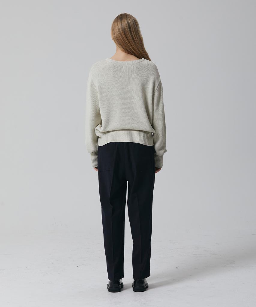 PUBLICFIGURE Wool Blend Easy Pants_Navy