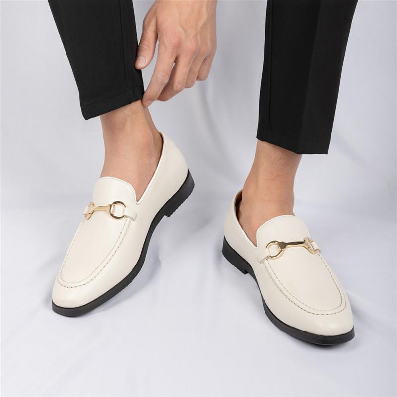 Luxury Designer New Men's Black Beige Patent Leather Casual Driving Shoes Formal Wedding Dress Homecoming Zapatos Hombre