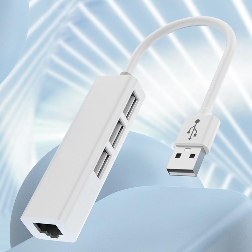 Сетевая карта LAN Type-C на RJ45, 4 порта, 4 в 1, USB 2.0 Хаб, USB2.0 Type-C RJ45, Разветвитель Type-C, 10 Гбит/с, для Настольного Компьютера PC