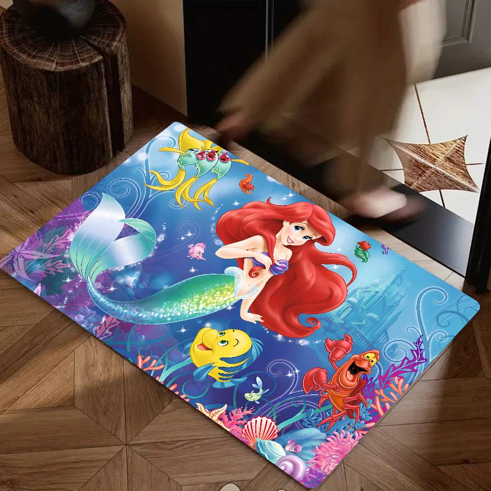 The Little Mermaid Floor Mat Suitable For Living Room Kitchen Bathroom Non-slip Mat Household Foot Mat