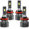Fit For 2005 2006 2007 2008 2009 2010 2011 2012 2013 2014 Subaru Legacy Vehicle Front Light Bulbs With Fan,Direct Tallation,IP68 Pack Of 4