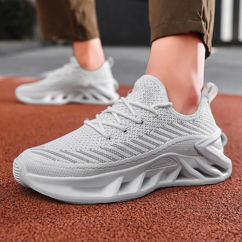 Fashion Breathable Men Running Shoes Mesh Casual Shoes Women Men Sneakers Summer Walking Shoes Non-slip Cushioned Sole EU 36-45